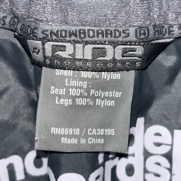 RIDE SNOWBOARD PANTS WATERPROOF KHAKI TAPERED SEAMS ADJUSTABLE WAIST SZ WOMEN M - Picture 10 of 16